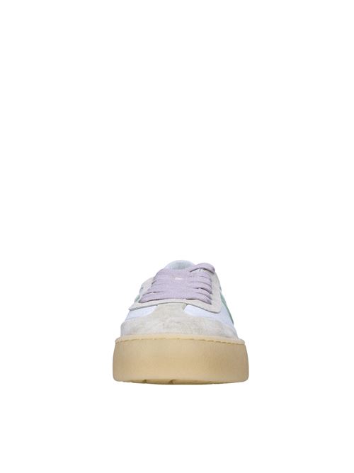 Sneakers in pelle e camoscio VOILE BLANCHE | MIND 02 WGHIACCIO-BIANCO-MENTA